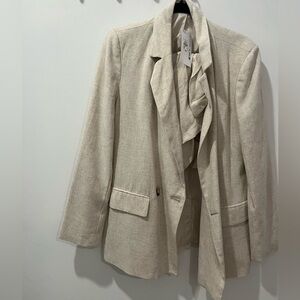 LINEN BLAZER SET WITH SHORTS AND TOP